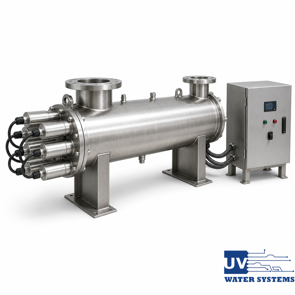 UV SYSTEM Oman Supplier - Industrial Multi-Lamp UV Sterilizer 25 m3/hour