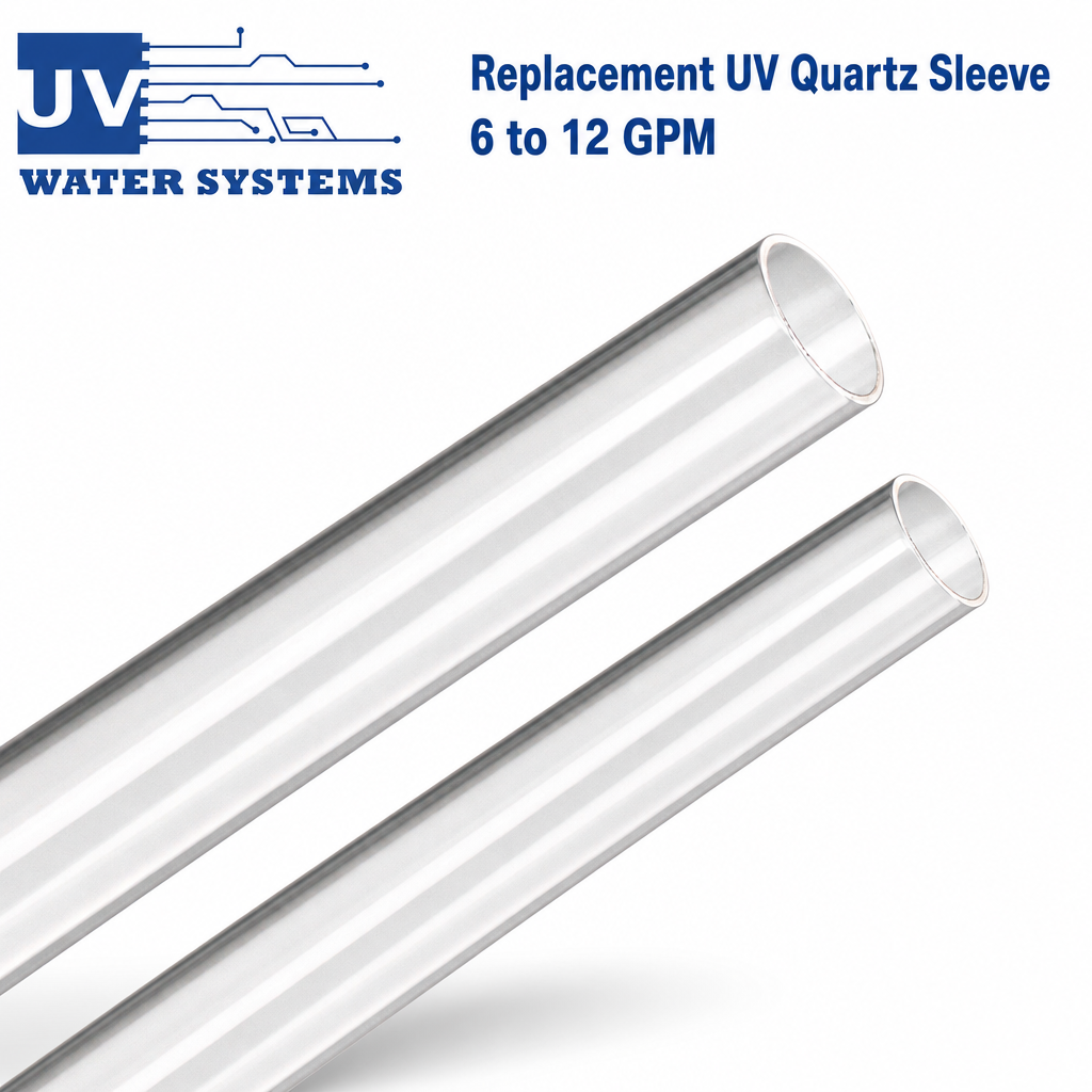 UV Quartz Sleeve Oman Muscat replacement for 6-12 GPM UV sterilizers