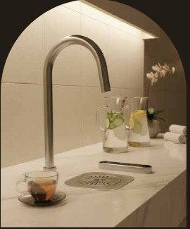 Quatreau The Q tap serving boiling chilled and sparkling water in Oman